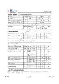 IPB022N04LGATMA1 Datasheet Page 2