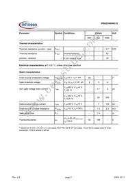 IPB023N06N3GATMA1 Datasheet Page 2