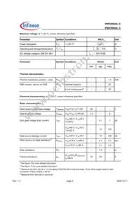 IPB039N04LGATMA1 Datasheet Page 2