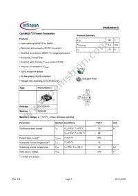 IPB052N04NGATMA1 Datasheet Cover
