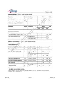 IPB052N04NGATMA1 Datasheet Page 2