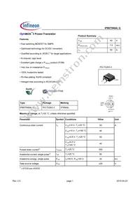 IPB075N04LGATMA1 Datasheet Cover