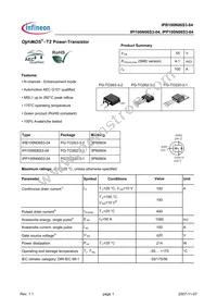 IPB100N06S3-04 Datasheet Cover