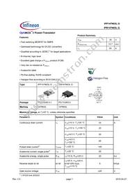 IPB147N03LGATMA1 Datasheet Cover