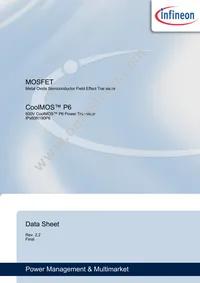 IPB60R190P6ATMA1 Datasheet Cover