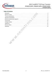 IPB60R190P6ATMA1 Datasheet Page 3