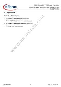 IPB60R190P6ATMA1 Datasheet Page 18