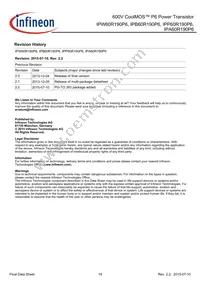 IPB60R190P6ATMA1 Datasheet Page 19
