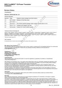 IPB60R950C6ATMA1 Datasheet Page 18