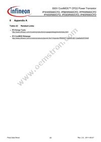 IPB65R660CFDATMA1 Datasheet Page 20