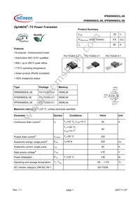 IPB80N06S3L-06 Datasheet Cover
