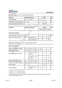 IPD038N04NGBTMA1 Datasheet Page 2