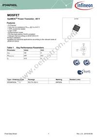 IPD06P005LATMA1 Datasheet Cover