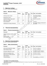 IPD06P005NATMA1 Datasheet Page 3