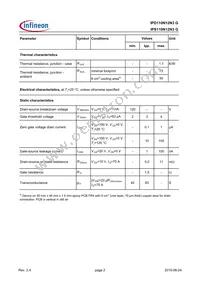 IPD110N12N3GBUMA1 Datasheet Page 3