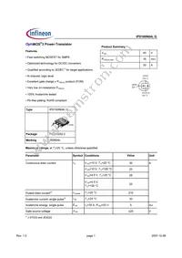 IPD160N04LGBTMA1 Datasheet Cover