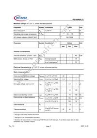 IPD160N04LGBTMA1 Datasheet Page 2