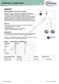 IPD50R1K4CEBTMA1 Datasheet Cover