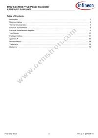 IPD50R1K4CEBTMA1 Datasheet Page 2