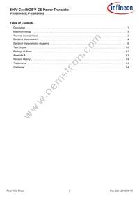 IPD50R2K0CEBTMA1 Datasheet Page 2
