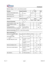 IPD50R520CPBTMA1 Datasheet Page 2