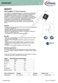 IPD60R360P7ATMA1 Datasheet Cover
