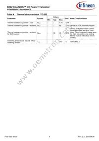 IPD60R800CEATMA1 Datasheet Page 4