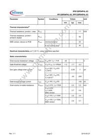 IPI120P04P4L03AKSA1 Datasheet Page 2