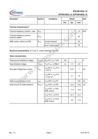IPI70N10S3L12AKSA1 Datasheet Page 2