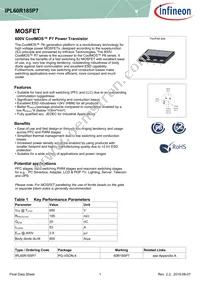 IPL60R185P7AUMA1 Datasheet Cover