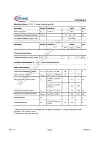 IPP065N04N G Datasheet Page 2