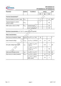 IPP100N06S3-03 Datasheet Page 2