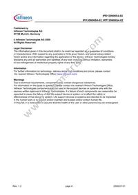 IPP120N06S402AKSA2 Datasheet Page 8