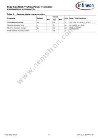 IPP65R660CFDAAKSA1 Datasheet Page 6