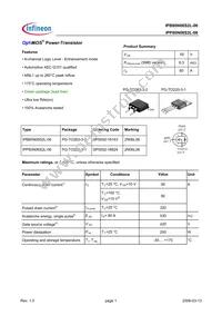 IPP80N06S2L06AKSA2 Datasheet Cover