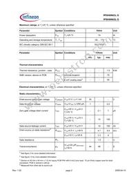 IPS040N03LGBKMA1 Datasheet Page 2