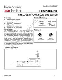 IPS2041RPBF Datasheet Cover