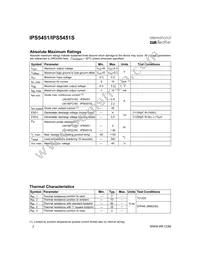 IPS5451STRL Datasheet Page 2