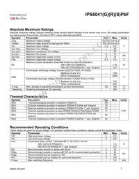 IPS6041STRLPBF Datasheet Page 2