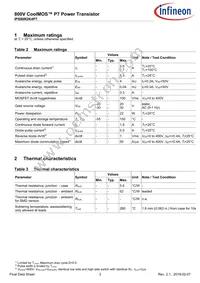 IPS80R2K4P7AKMA1 Datasheet Page 3