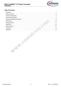 IPS80R900P7AKMA1 Datasheet Page 2