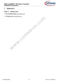 IPW50R280CEFKSA1 Datasheet Page 13