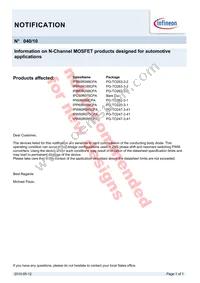 IPW60R075CPAFKSA1 Datasheet Page 11