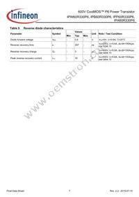 IPW60R330P6FKSA1 Datasheet Page 7