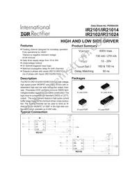 IR21014S Datasheet Cover