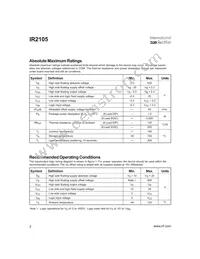 IR2105STR Datasheet Page 2