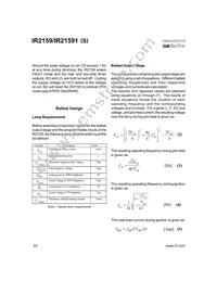 IR21591 Datasheet Page 22