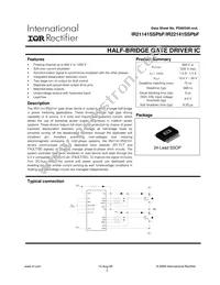 IR22141SSTRPBF Datasheet Cover