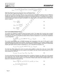 IR3080MPBF Datasheet Page 21