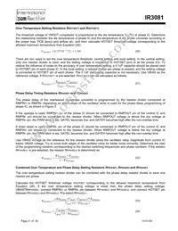 IR3081M Datasheet Page 21